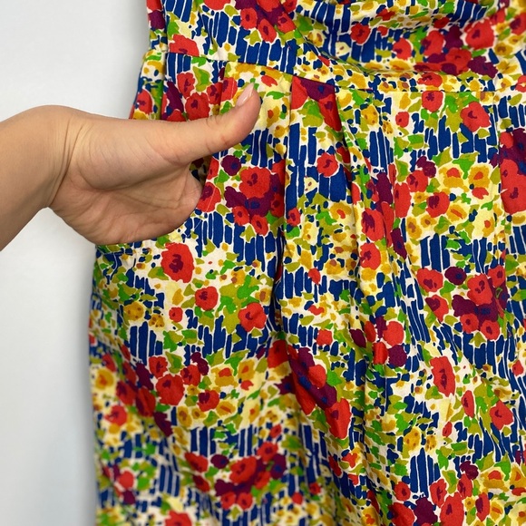 Girls From Savoy Floral Halter Dress Sz 8 Garden Party Retro Style Summer Cockta - Picture 9 of 14